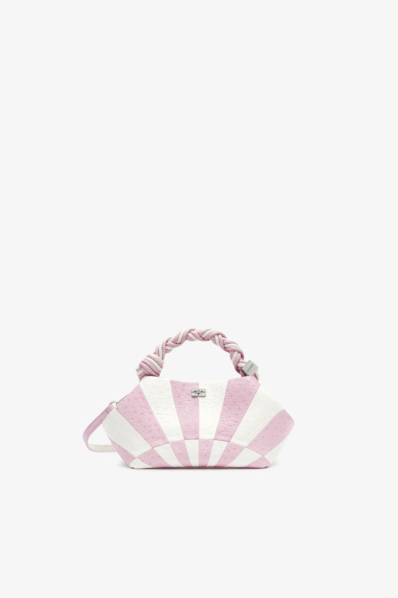 Lille Bou taske i lysr&oslash;d circus, Recycled Polyester, in colour Lilac Snow - 1 - GANNI