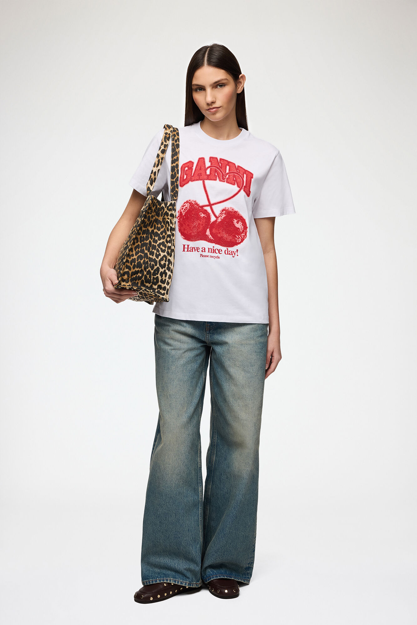 T-shirt with Cherry | GANNI US