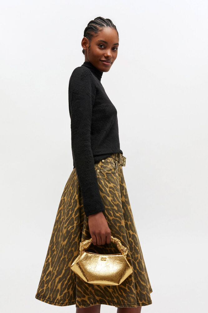 Metallic Mini Bou Bag, Gold