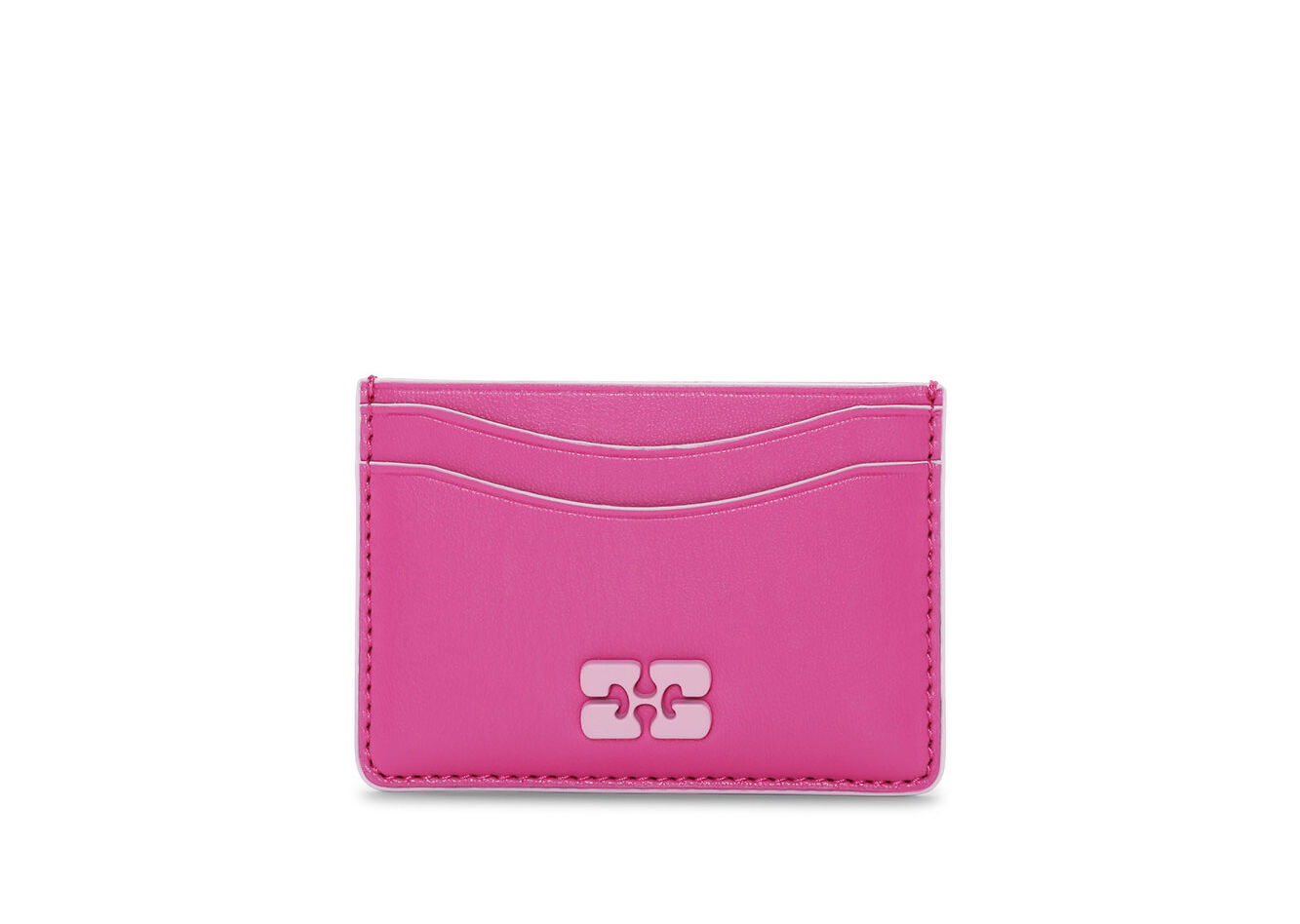 Pink GANNI Bou Card Holder | GANNI UK