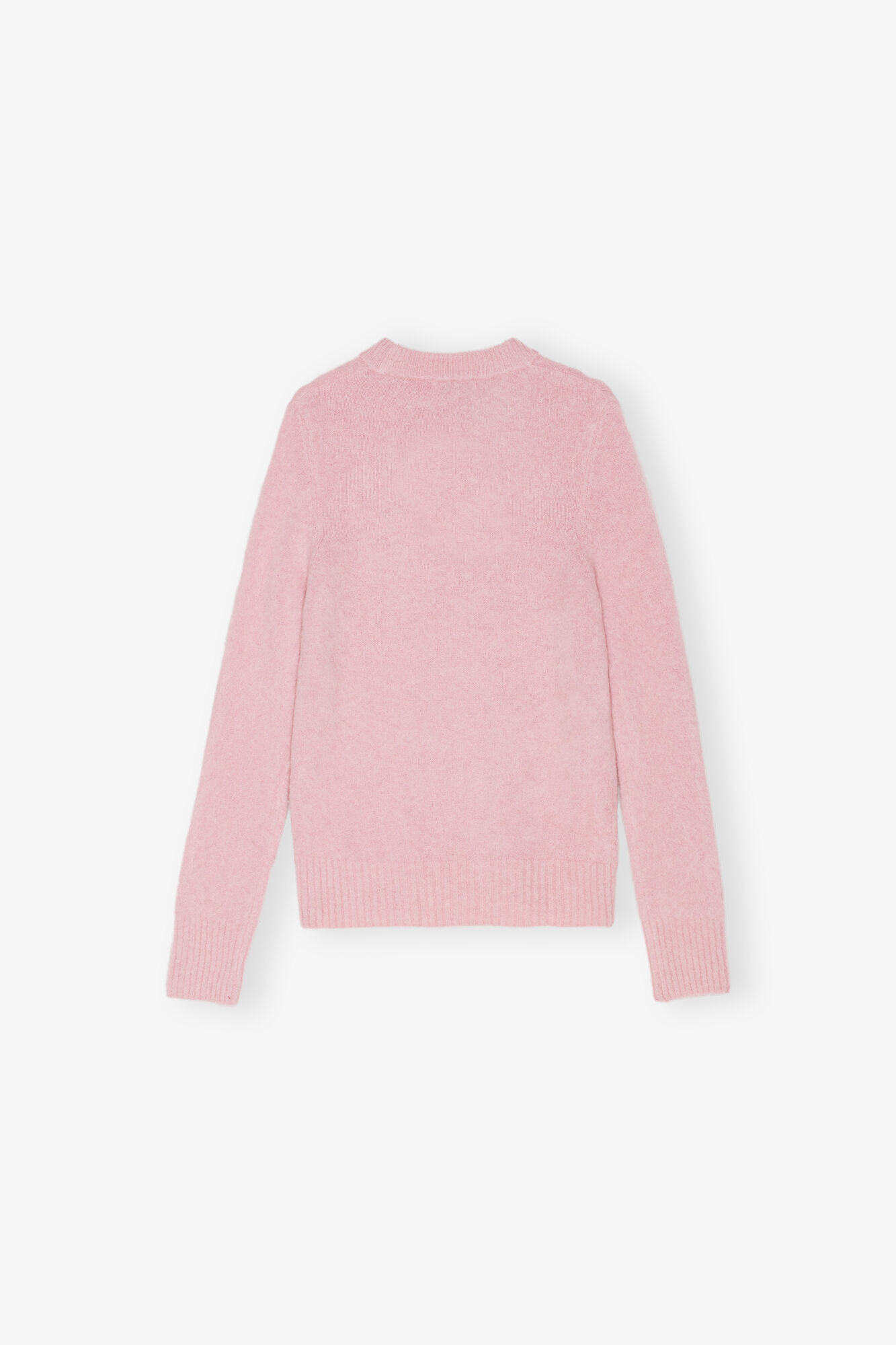 Pink Jumper, Alpaca, in colour Chalk Pink - 2 - GANNI