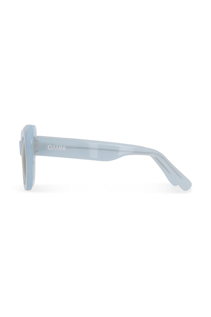 Biodegradable Acetate Big Butterfly Sunglasses, Biodegradable Acetate, in colour Heather - 2 - GANNI