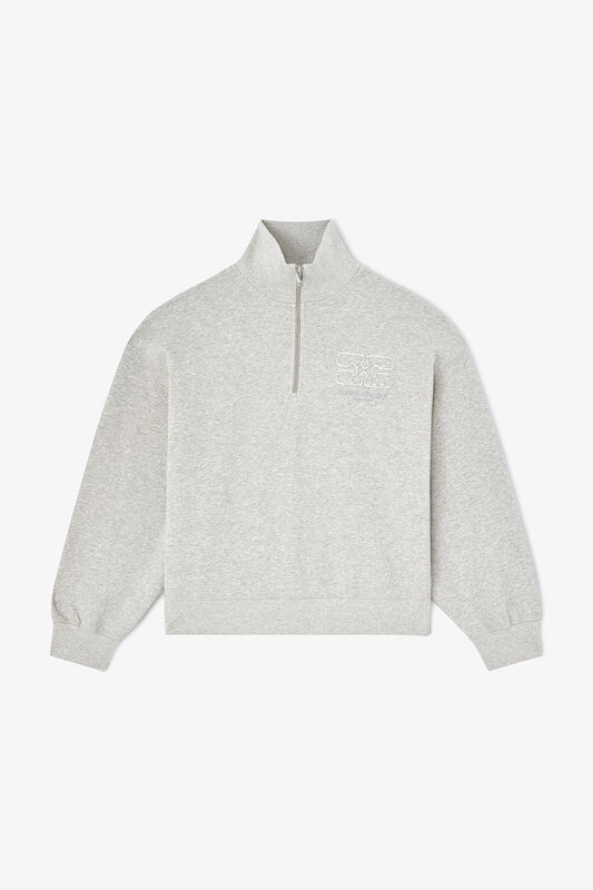 Grey Half Zip Sweatshirt