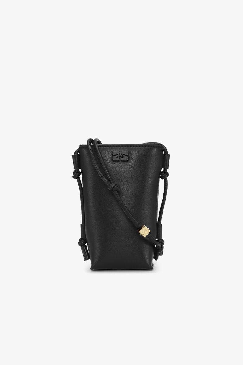 Black GANNI Bou Crossbody väska, Polyester, in colour Black - 1 - GANNI