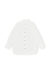Cotton Poplin Shirt , Cotton, in colour Bright White - 1 - GANNI