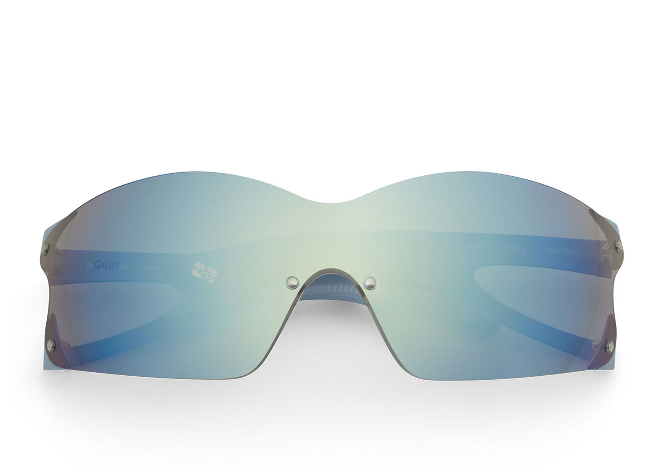 GANNI x Ace & Tate Silver Lake Blue Noel Sunglasses, Acetate, in colour Silver Lake Blue - 1 - GANNI
