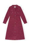 Shirt Midi Dress, in colour Natural Tawny - 1 - GANNI