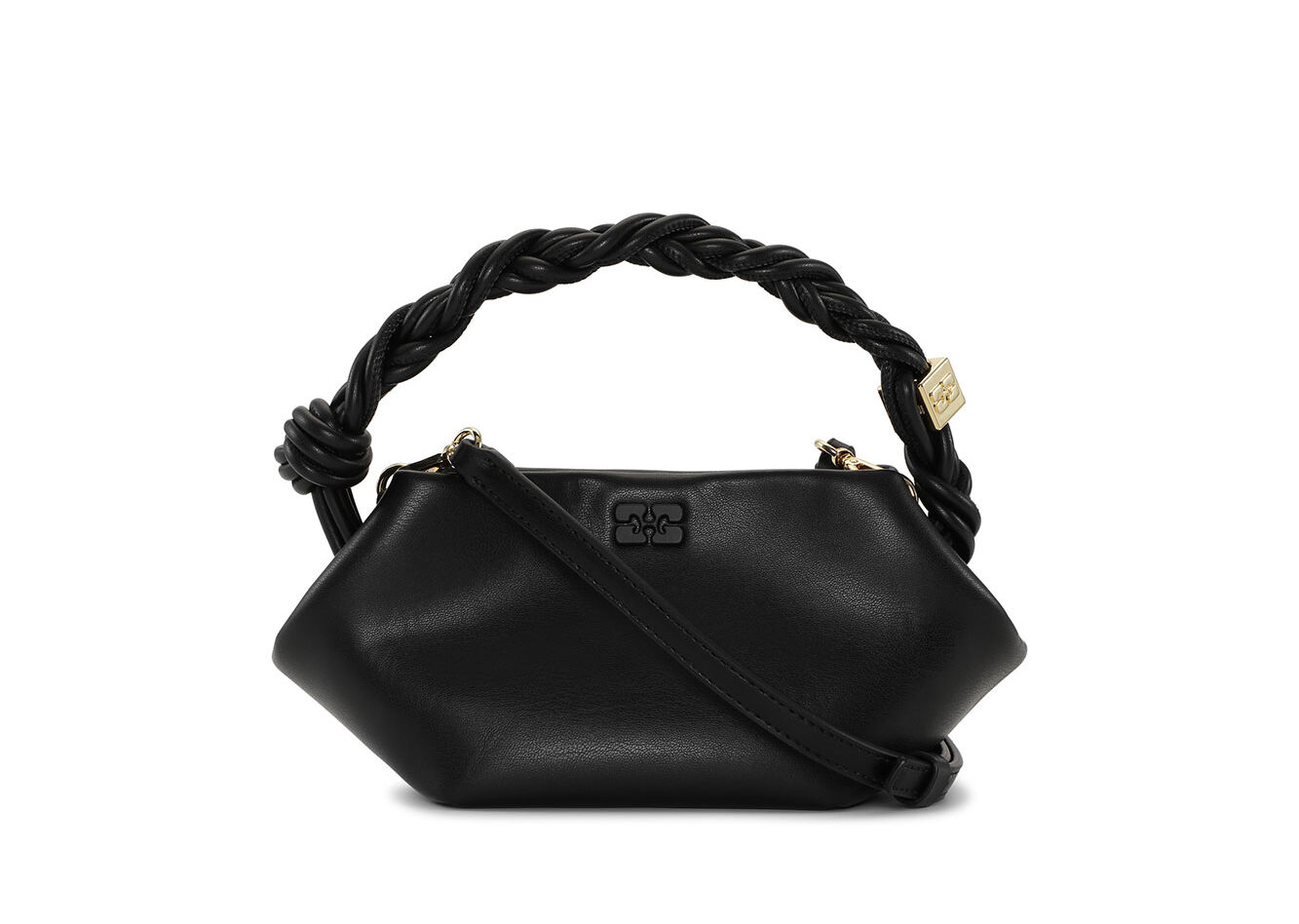 Black Mini GANNI Bou Bag, Polyester, in colour Black - 1 - GANNI