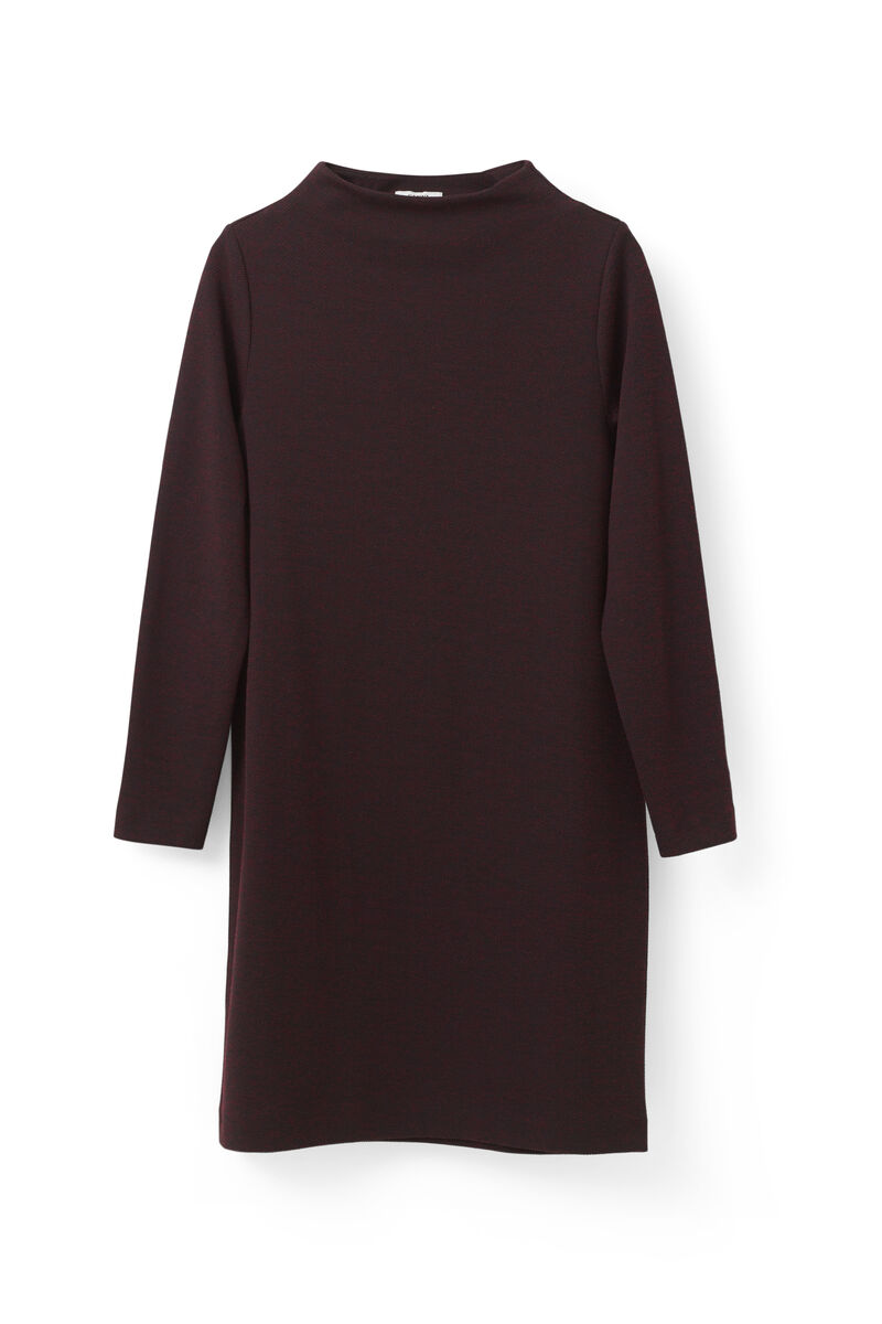 Wilkinson Dress, in colour Black/Cabernet - 1 - GANNI
