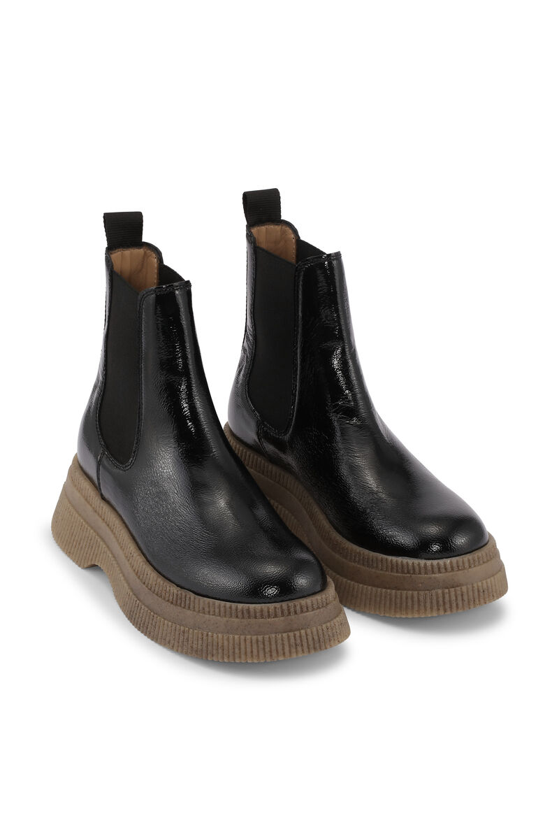 Creepers Chelsea Boots, Leather, in colour Black - 3 - GANNI