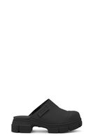 City mules av recycled rubber, Recycled rubber, in colour Black - 1 - GANNI