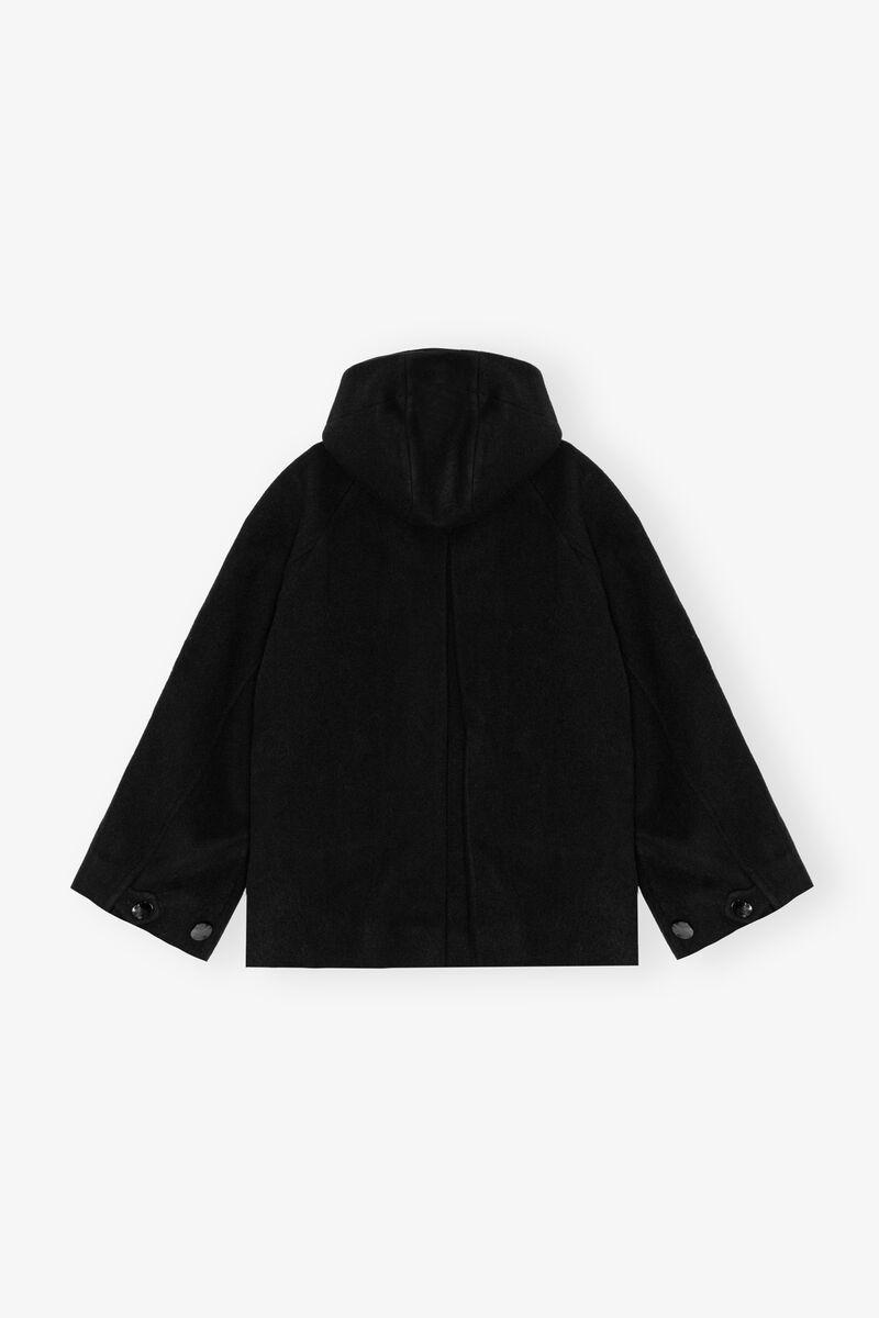 Dark Blue Midijakke, Polyester, in colour Sky Captain - 2 - GANNI