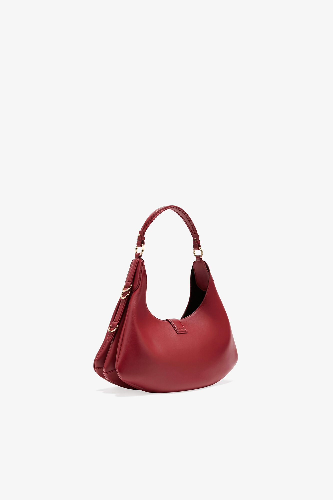 Red Small Kat Bag, Recycled Leather, in colour Red Dahlia - 2 - GANNI