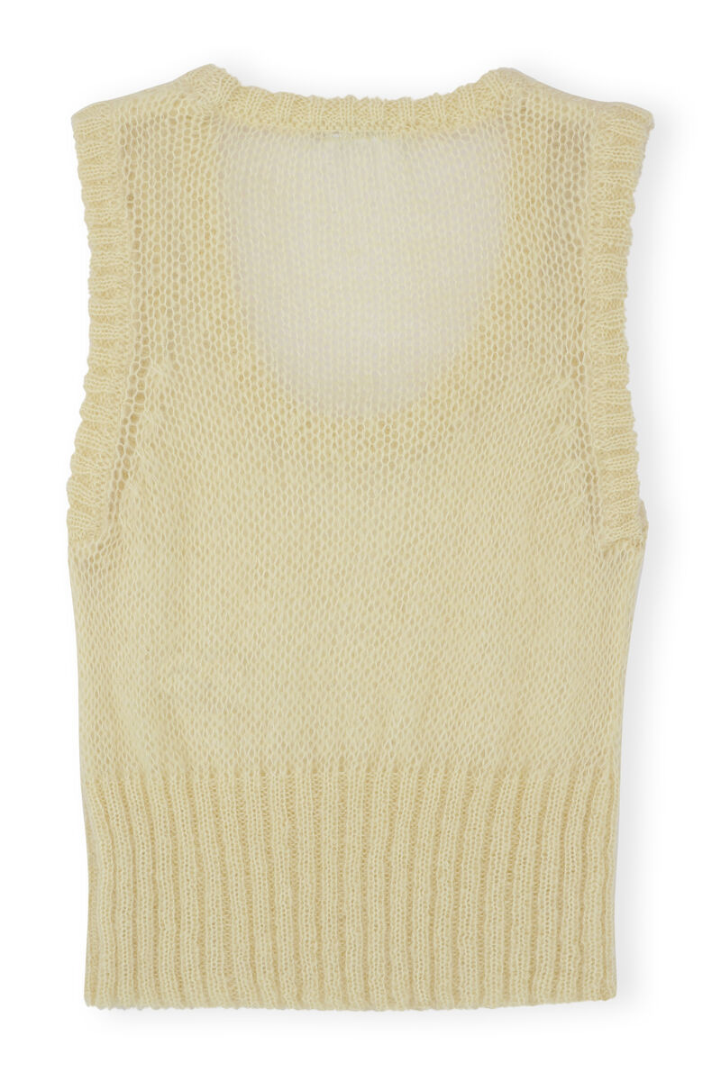 Ullvest, Merino Wool, in colour Flan - 2 - GANNI