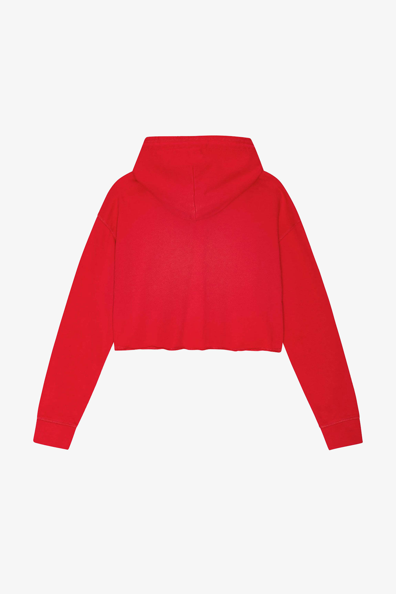 Red Rhinestone Hoodie, Cotton, in colour Racing Red - 2 - GANNI