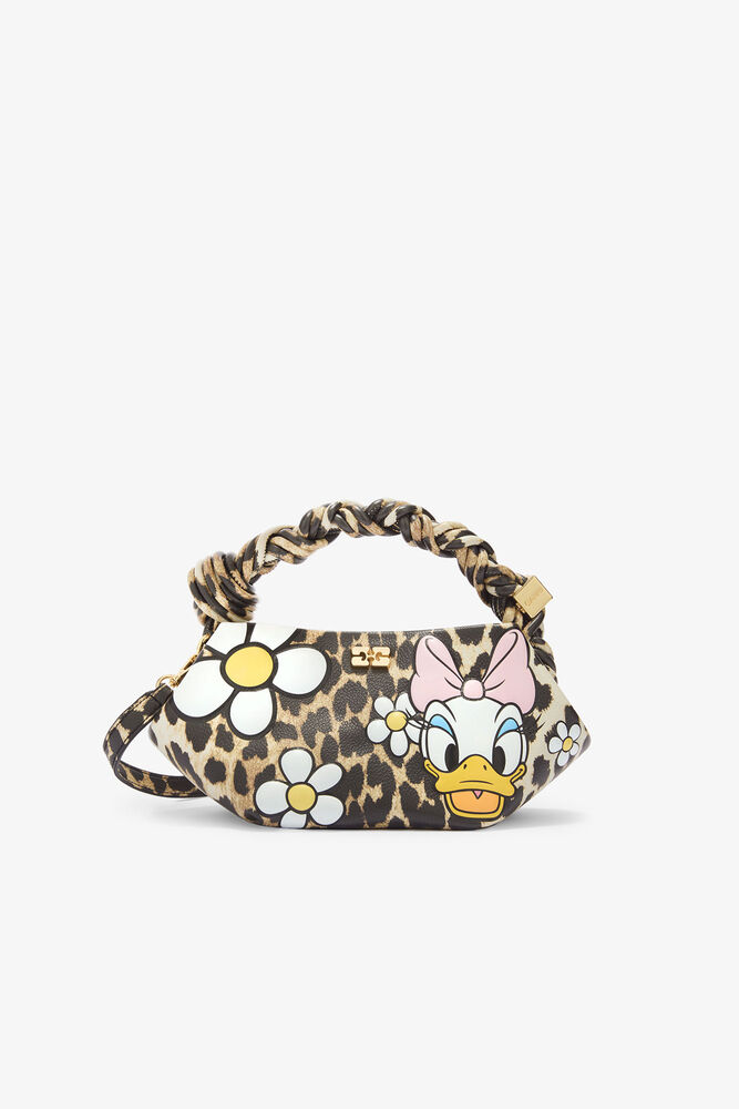 GANNI x Disney Andersine And leopard Mini Bou taske, Almond Milk