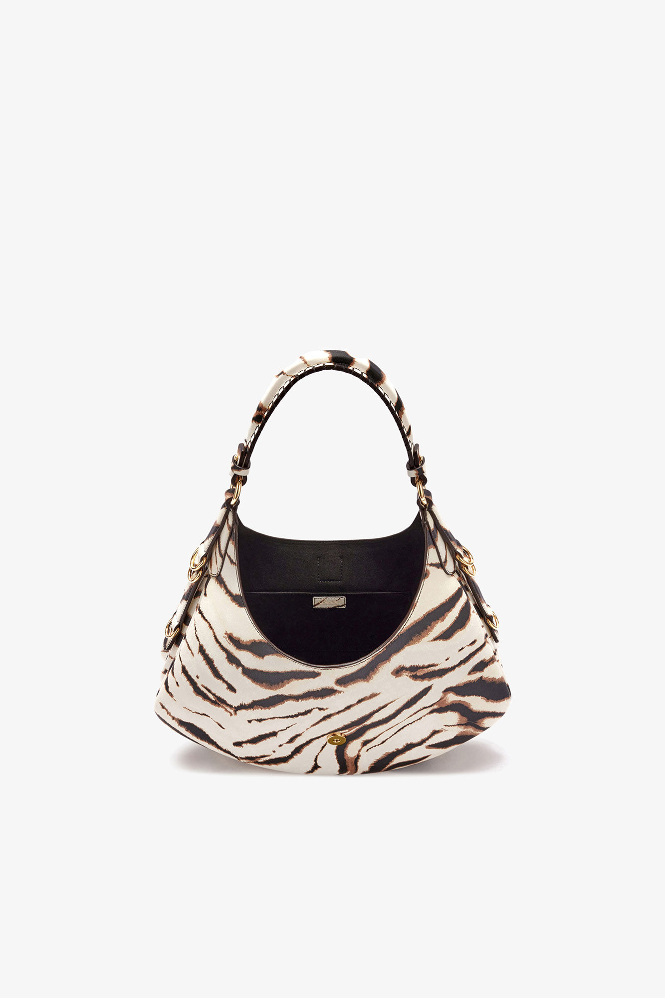 Small Kat Bag in Zebra, Recycled Polyester, in colour Egret - 3 - GANNI
