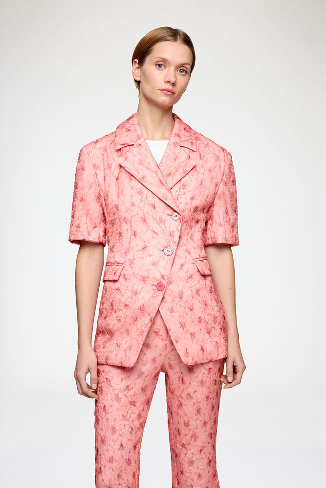 Blazer in Shibori Organza, Lantana