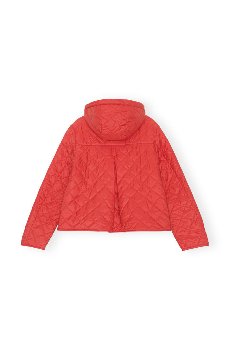 GANNI X Barbour Reversible Liddesdale Jacket, in colour Fiery Red - 2 - GANNI