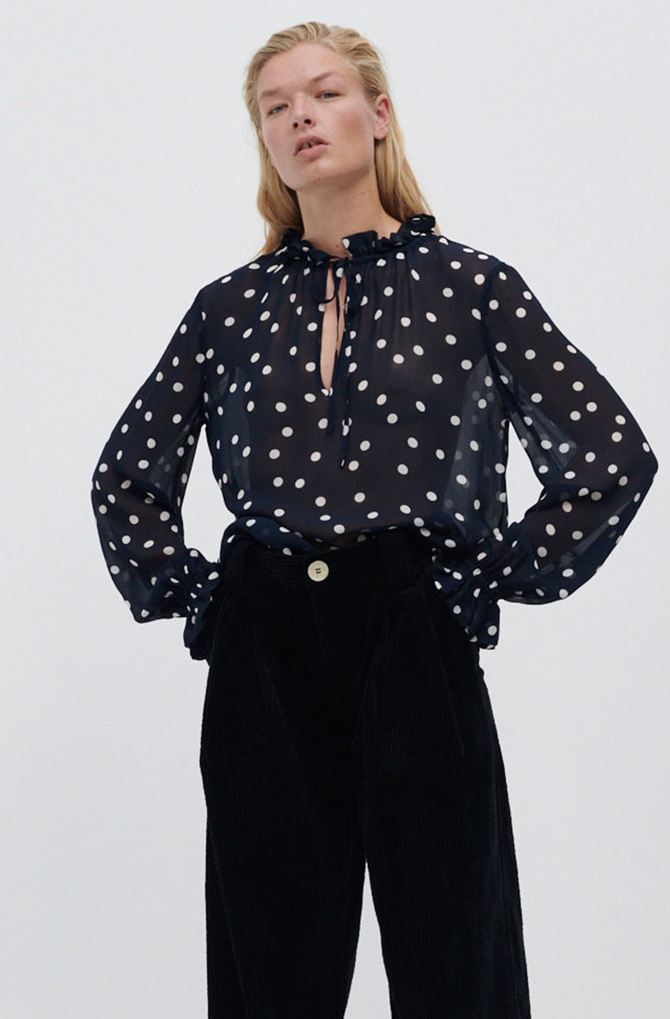 printed georgette ganni