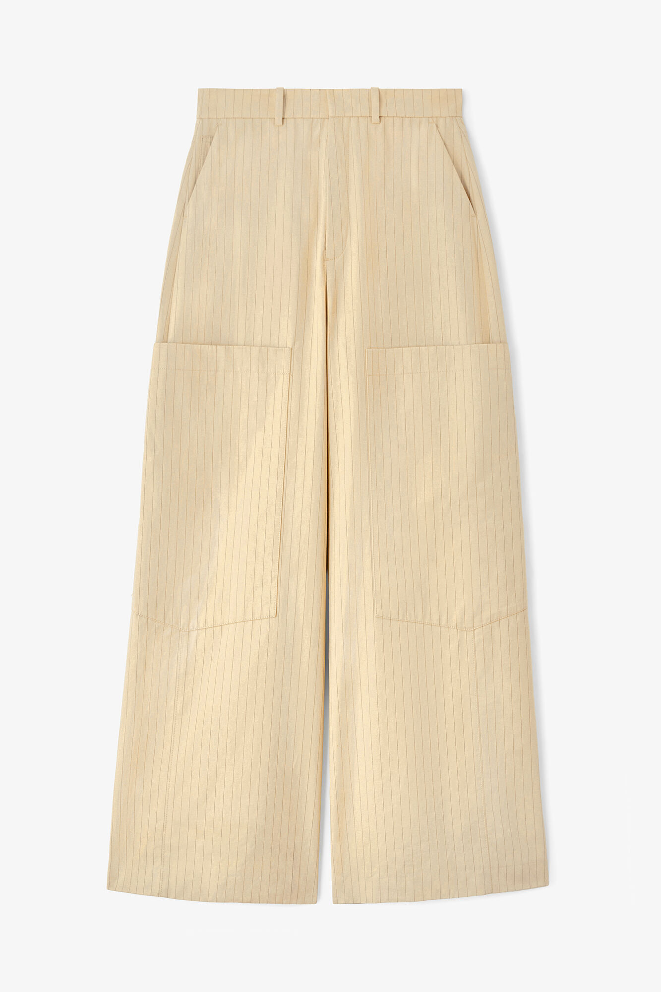 Summer Sand Trousers in Beige Suiting | GANNI (Global) CA