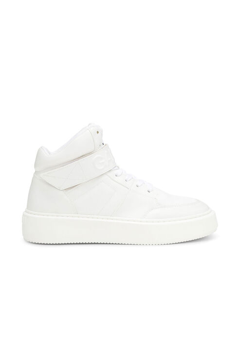 Ganni Sporty Mix High Top Trainers In White