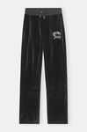 Straight-leg Drawstring Sweatpants, Cotton, in colour Black - 1 - GANNI