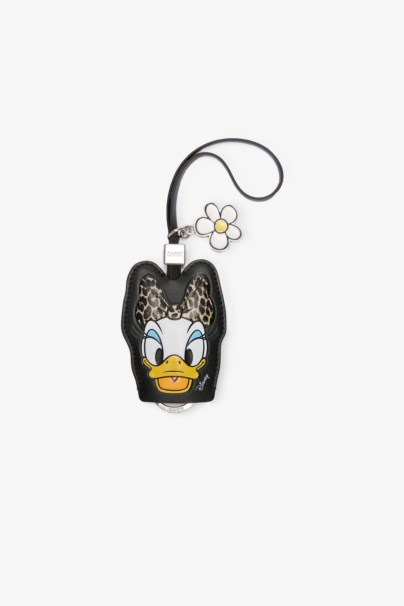 Svart GANNI x Disney Dolly Duck-nøkkeletui, in colour Jet Black - 1 - GANNI