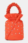 Pouch Mini Bag, Polyester, in colour Puffin’s Bill - 2 - GANNI