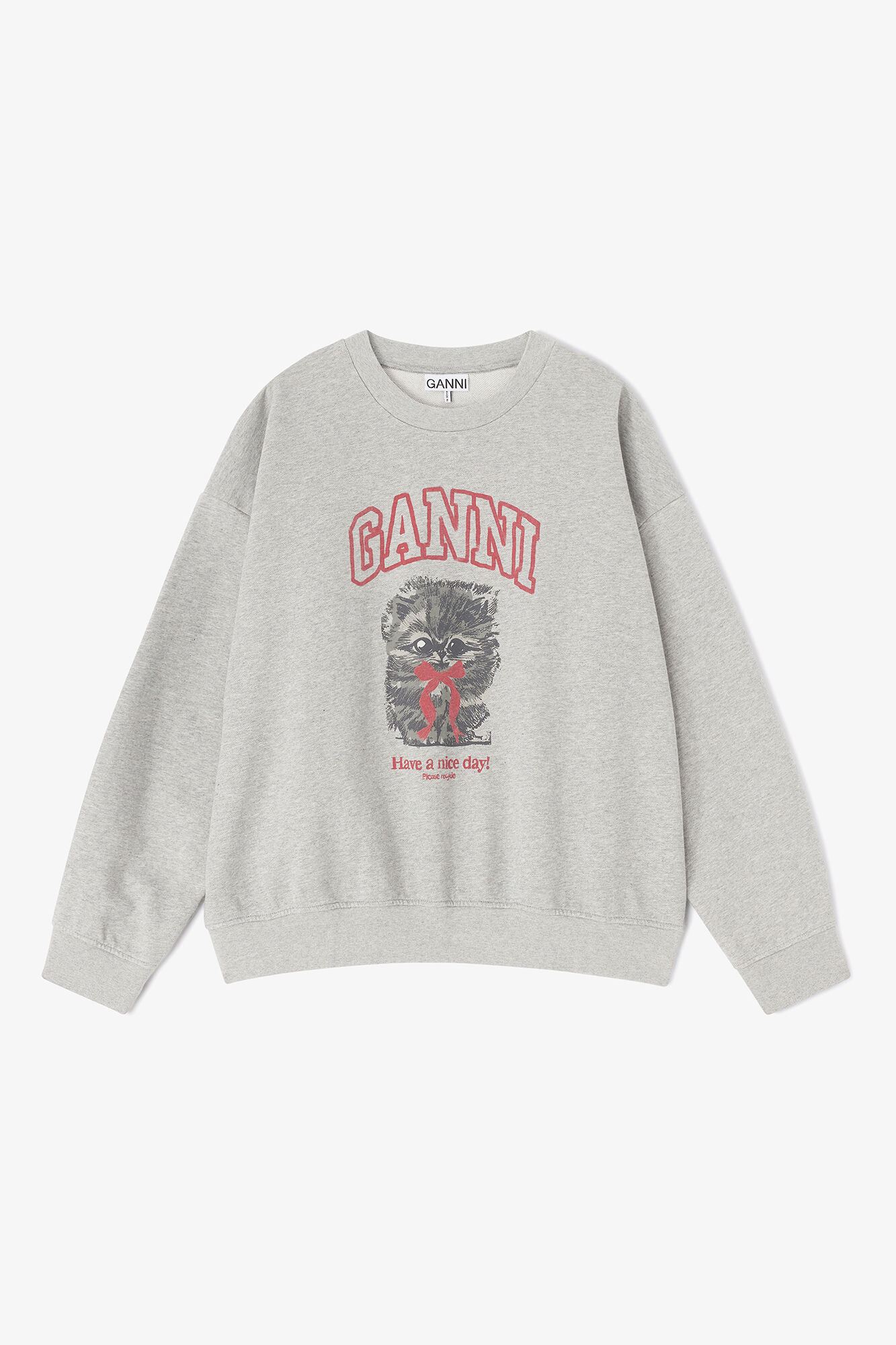 Grey Kitty Sweatshirt | GANNI US