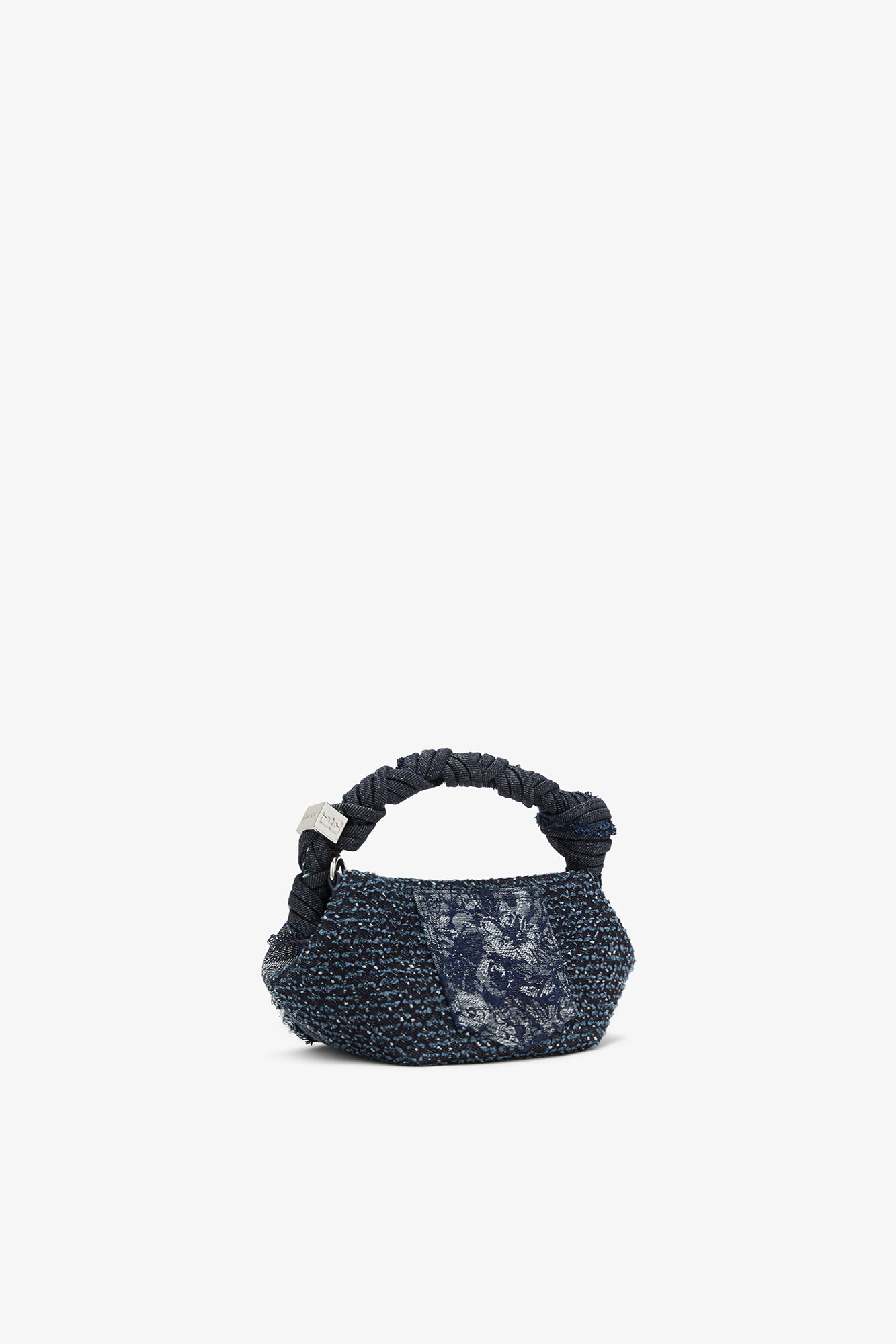 Mini Bou Bag in Denim, Organic Cotton, in colour Rinse - 2 - GANNI