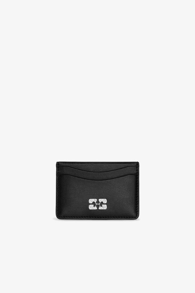 Bou Card Holder in Black, Black