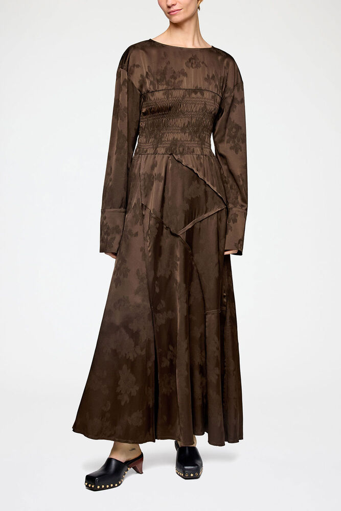 Dress in Brown Satin, Demitasse