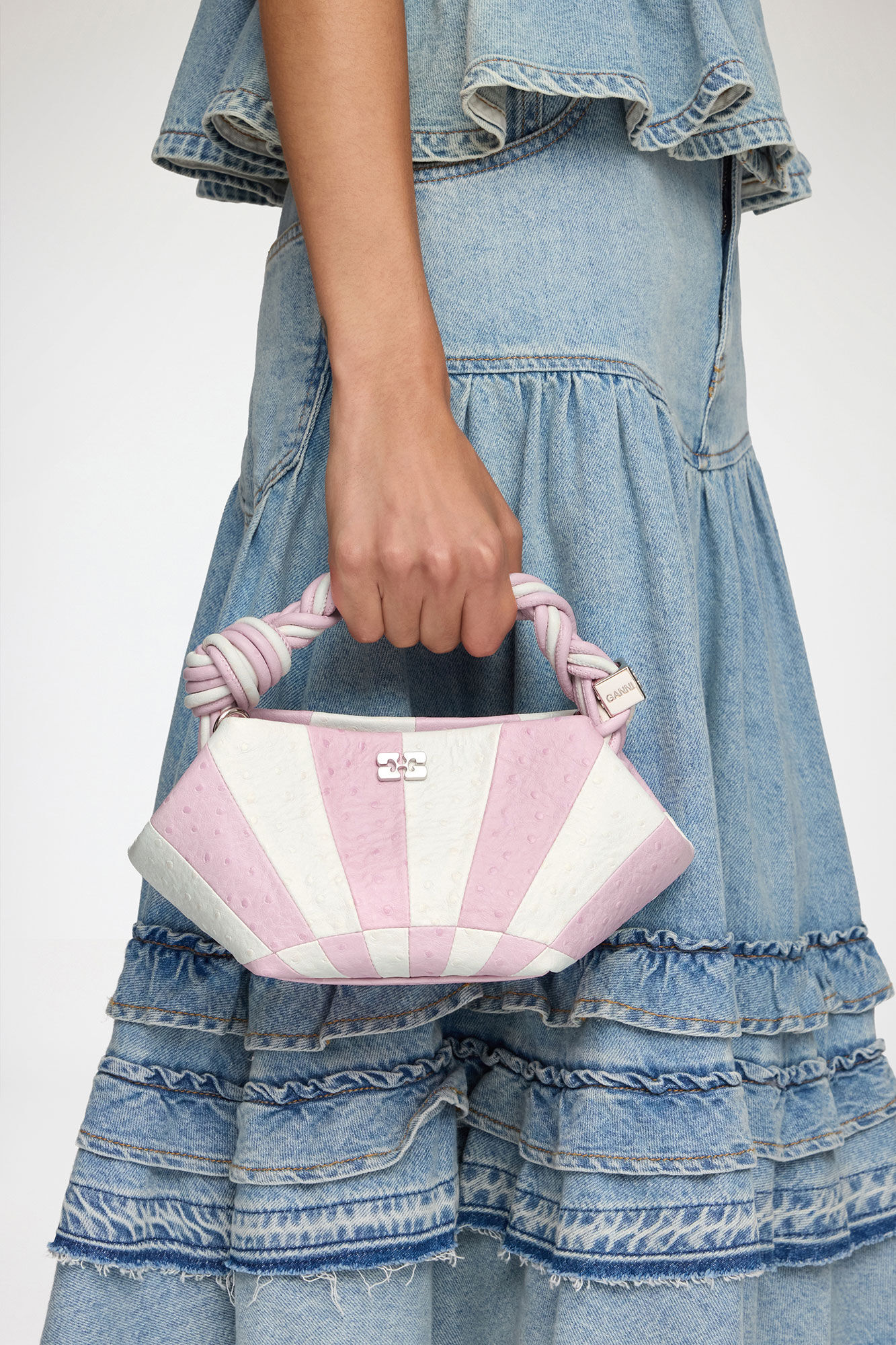 Lilac Snow Mini Bou Bag in Pink Circus | GANNI NL