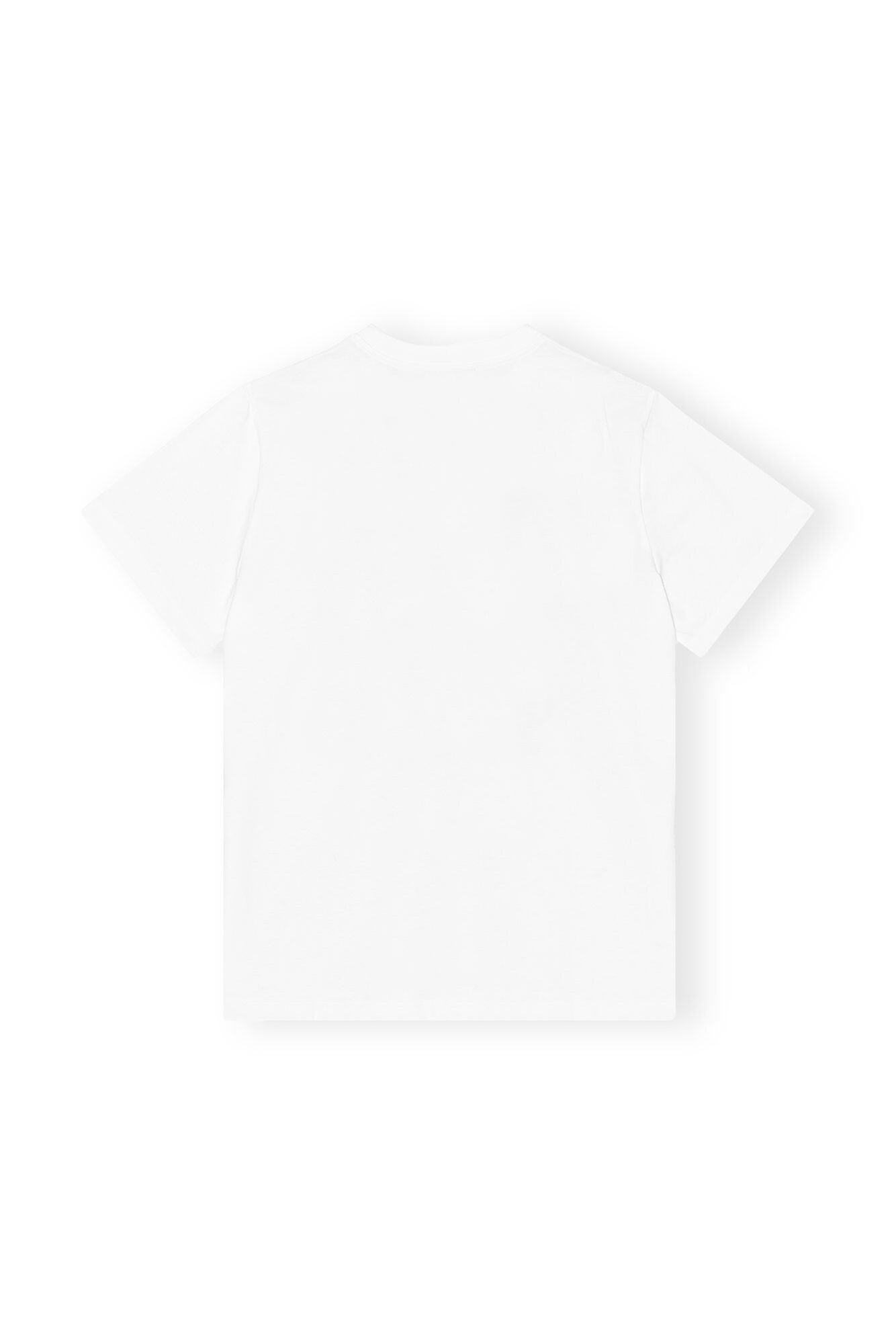 White Relaxed Lemon T-shirt, Cotton, in colour Bright White - 2 - GANNI