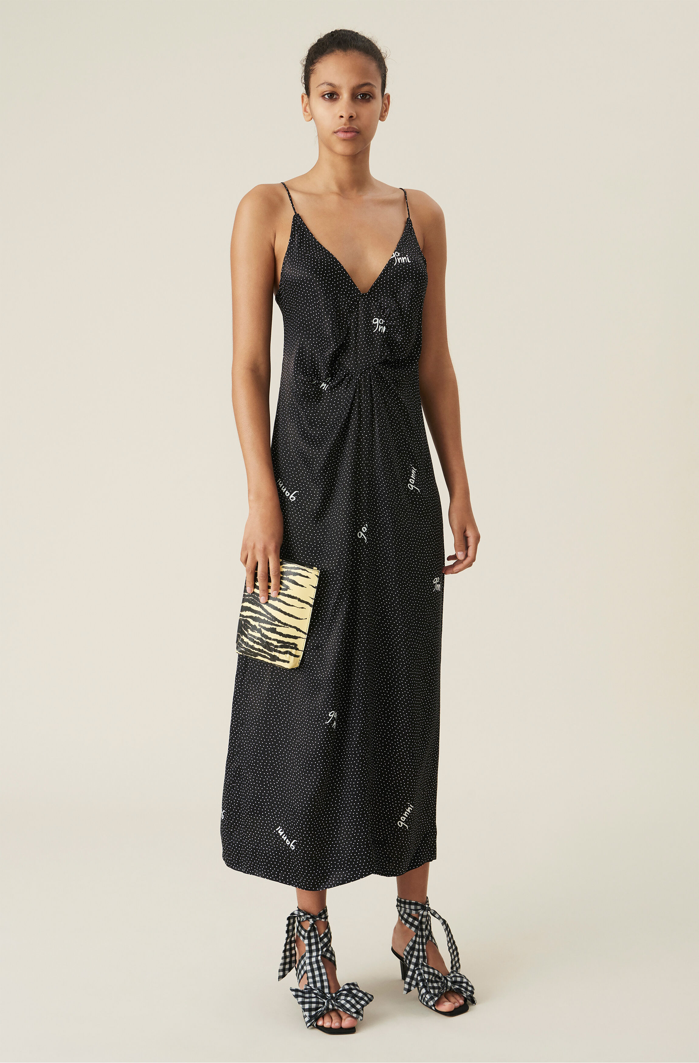 Ganni strap dress clearance