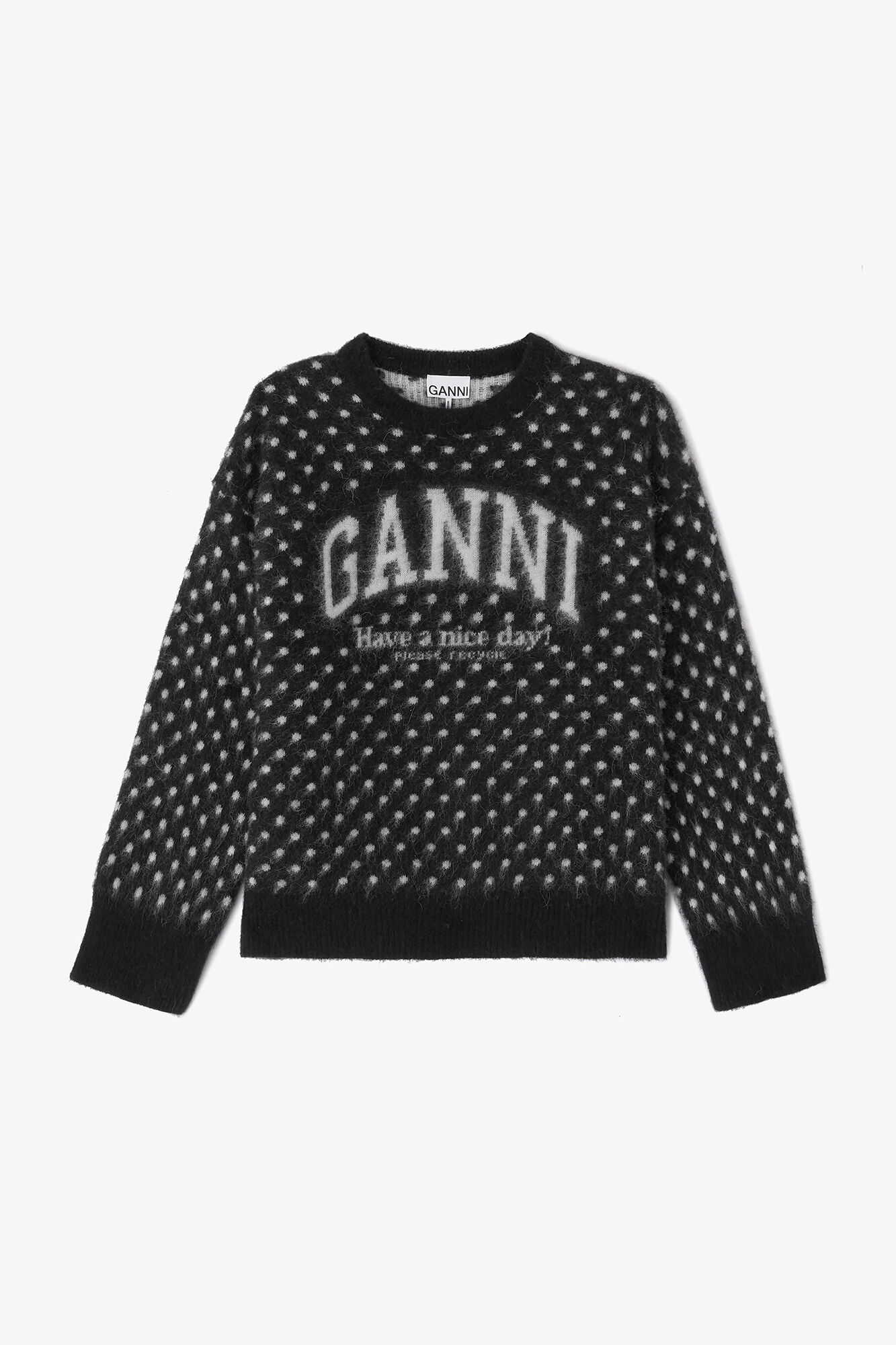 Polka Brushed Sweater | GANNI US