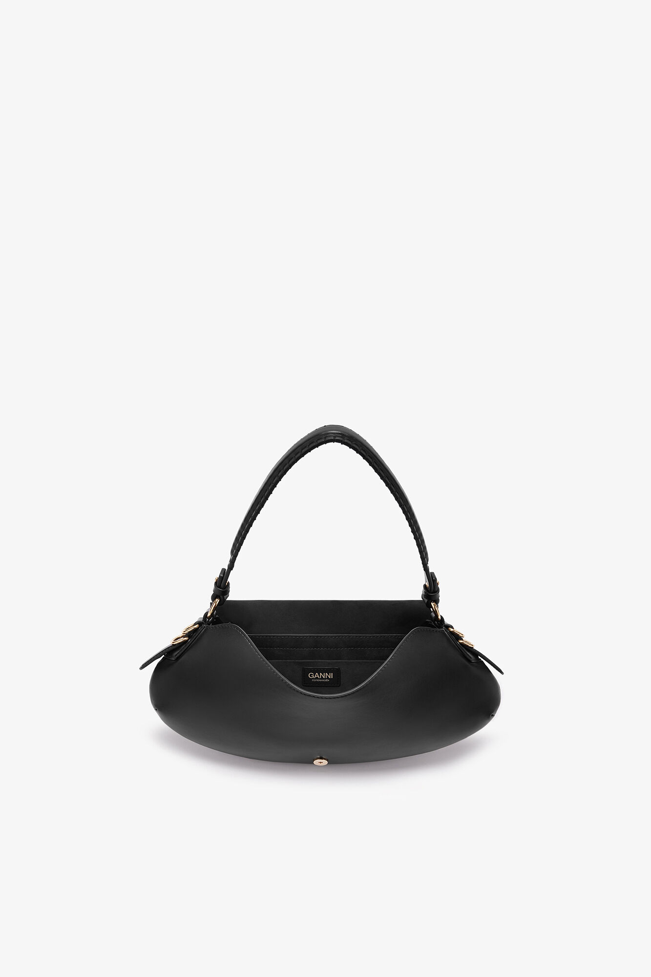 Sac noir B-Kat, Recycled Leather, in colour Black - 3 - GANNI