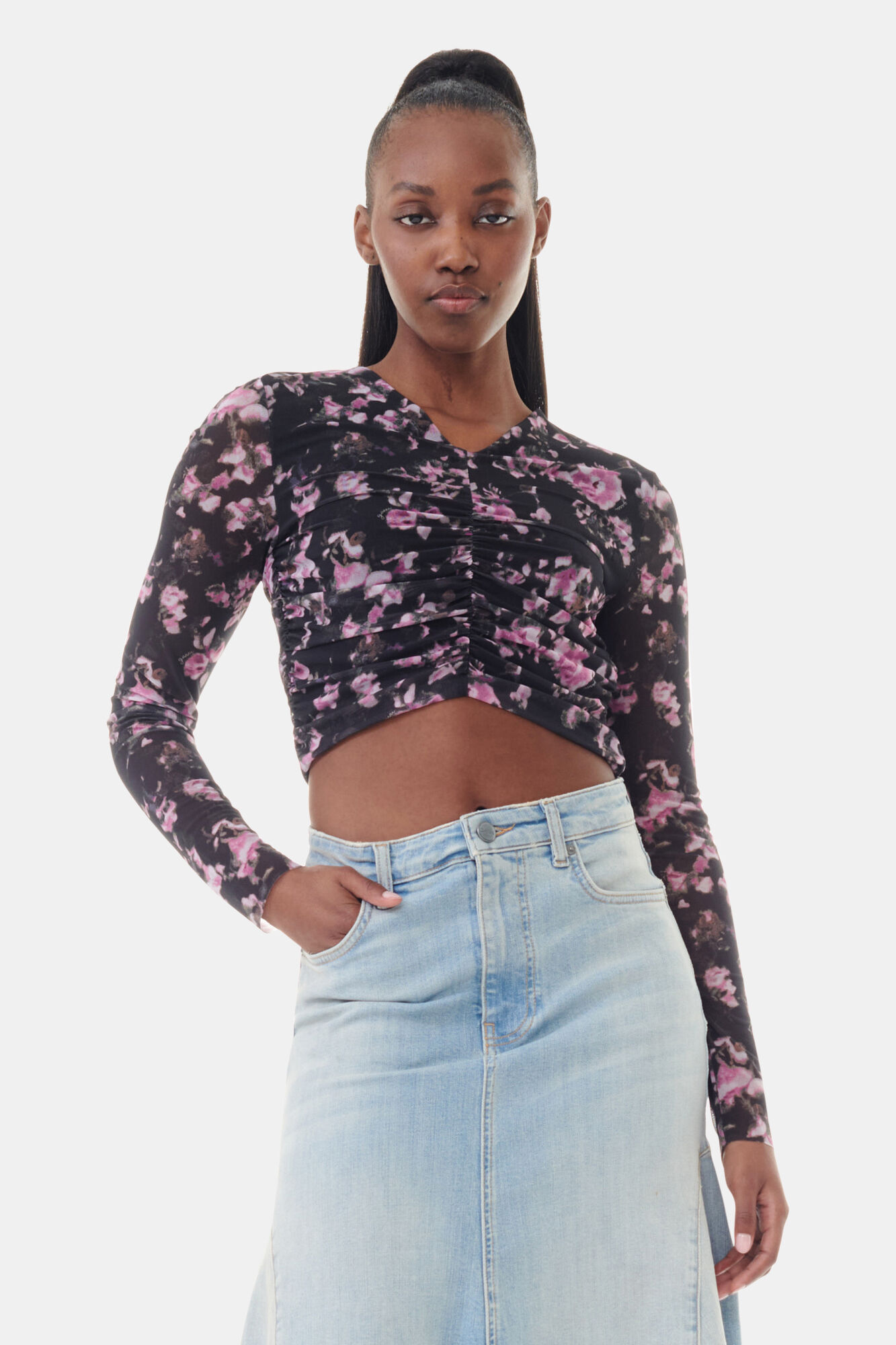 Bcannie Mesh Blouse Black main image 0