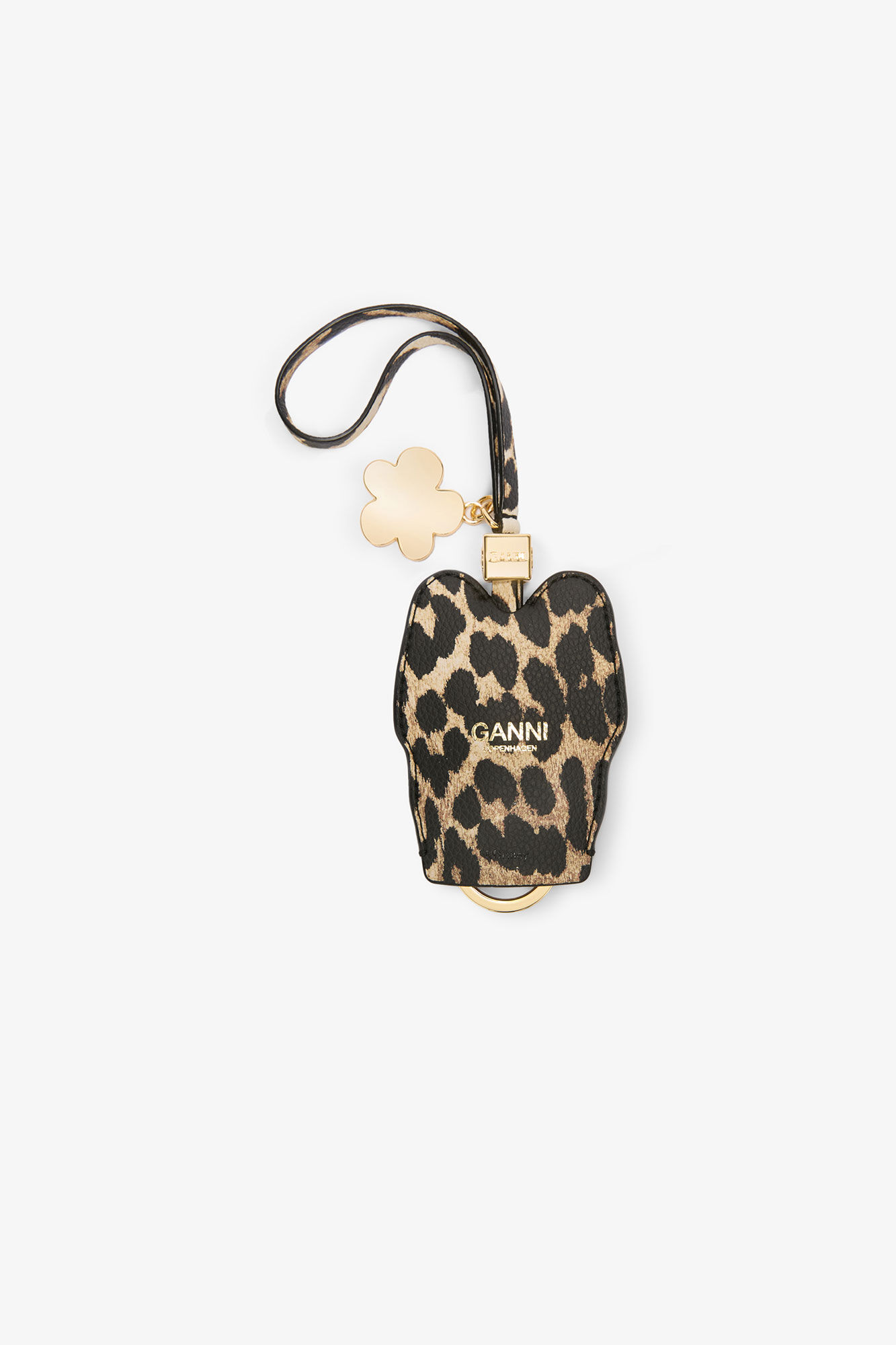 GANNI x Disney Daisy Duck Leopard Key Bell, in colour Almond Milk - 2 - GANNI