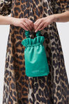 Pouch Mini Bag, Polyester, in colour Kelly Green - 2 - GANNI