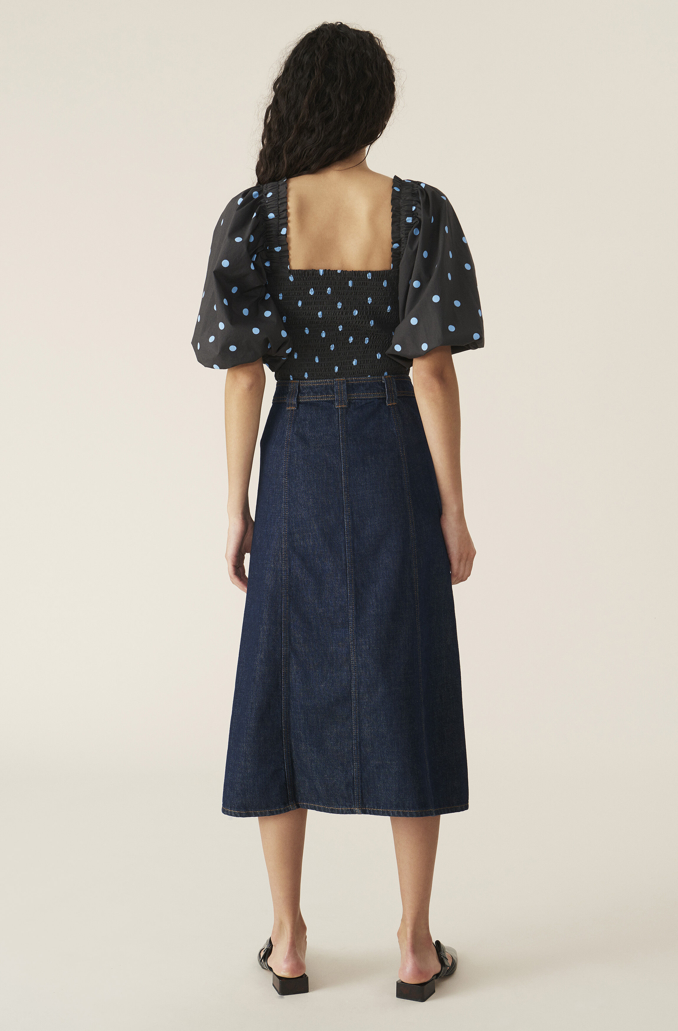 Printed Cotton Poplin Top | GANNI IE