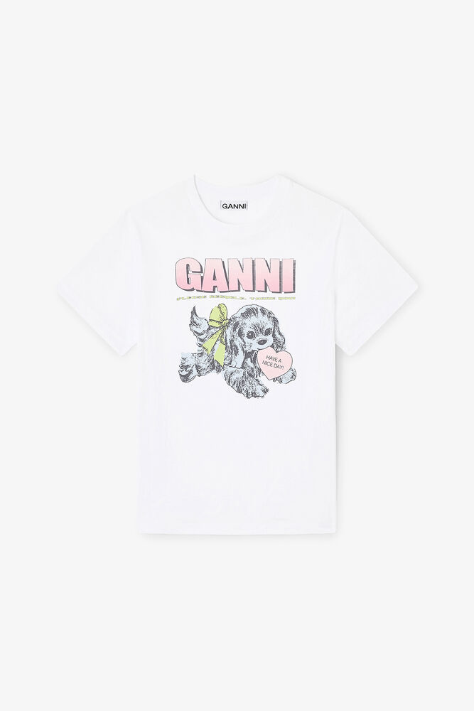 White Puppy T-shirt, Bright White