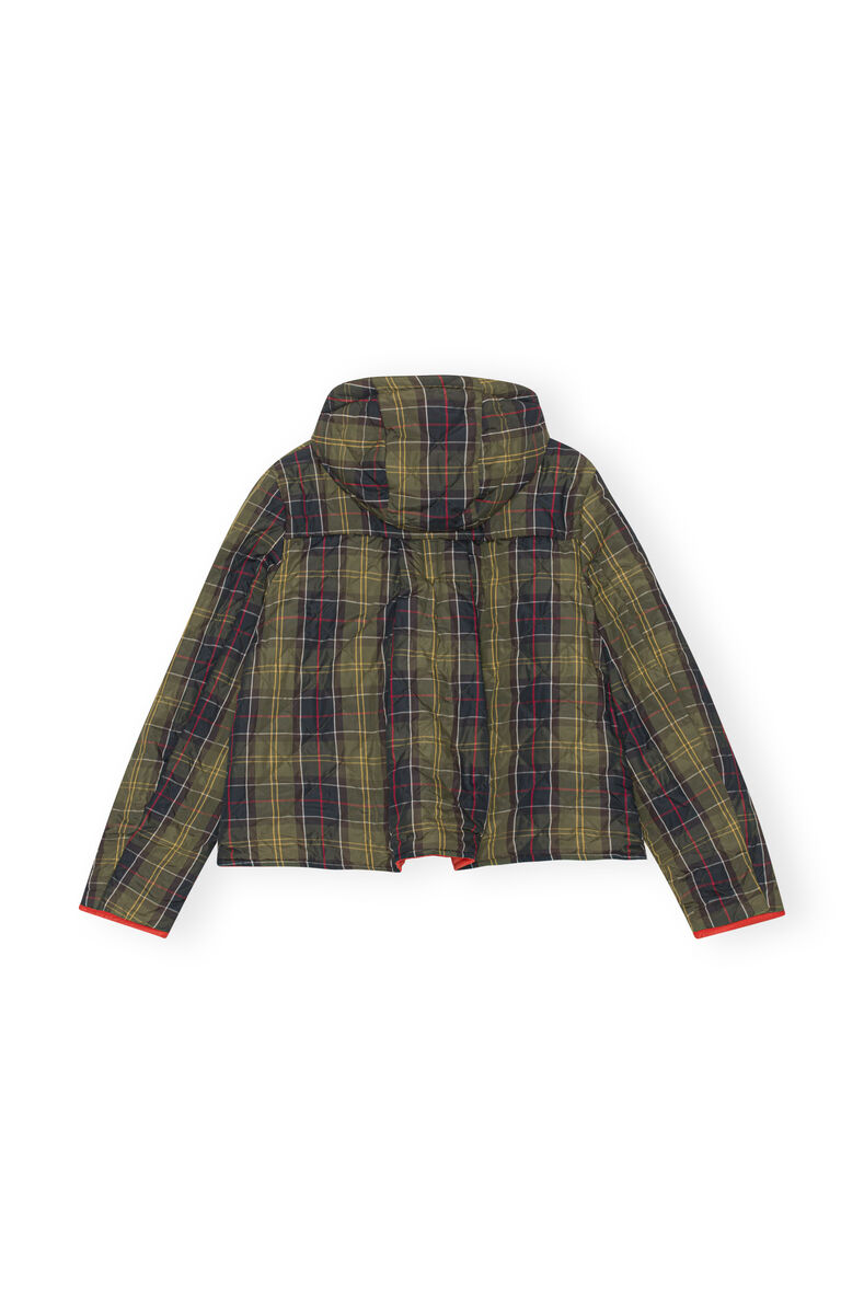GANNI X Barbour Reversible Liddesdale Jacket, in colour Fiery Red - 4 - GANNI