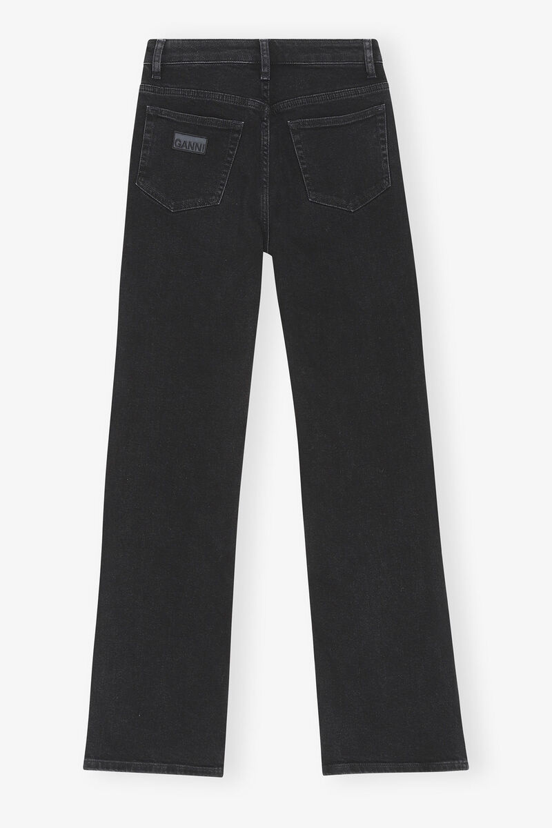 Jean Betzy, Cotton, in colour Washed Black/Black - 2 - GANNI