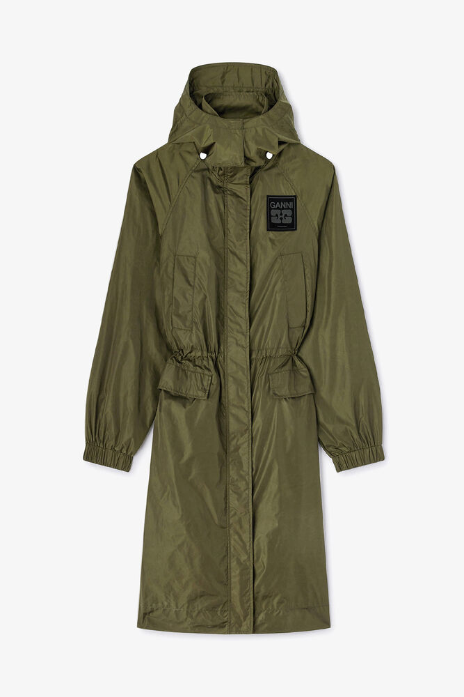 Nylon Parka Coat, Kalamata
