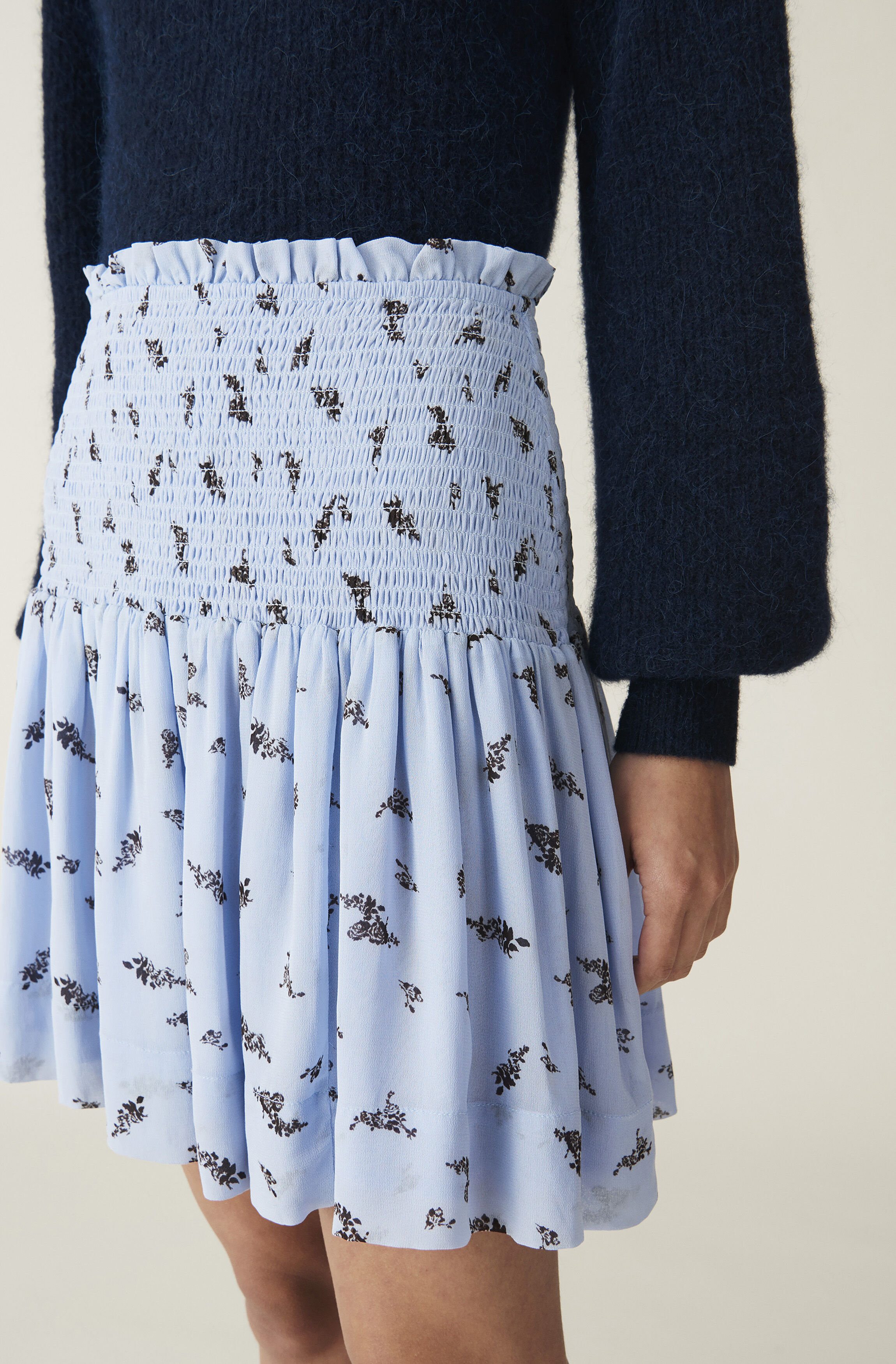 Ganni Georgette Smock Dress Sale Online 