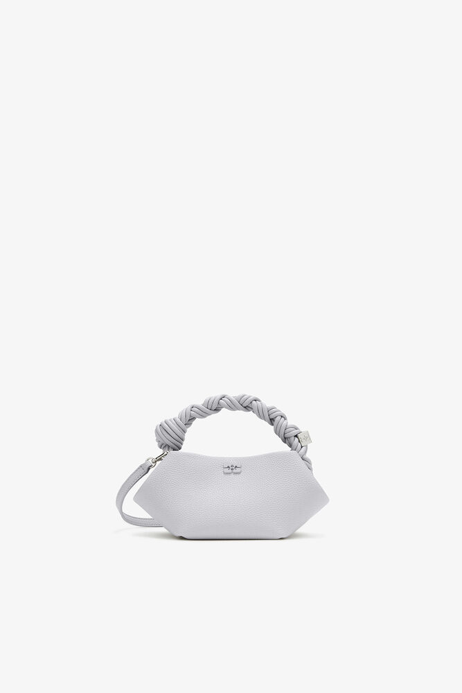 Mini Bou Bag in Grained Grey, Quiet Gray