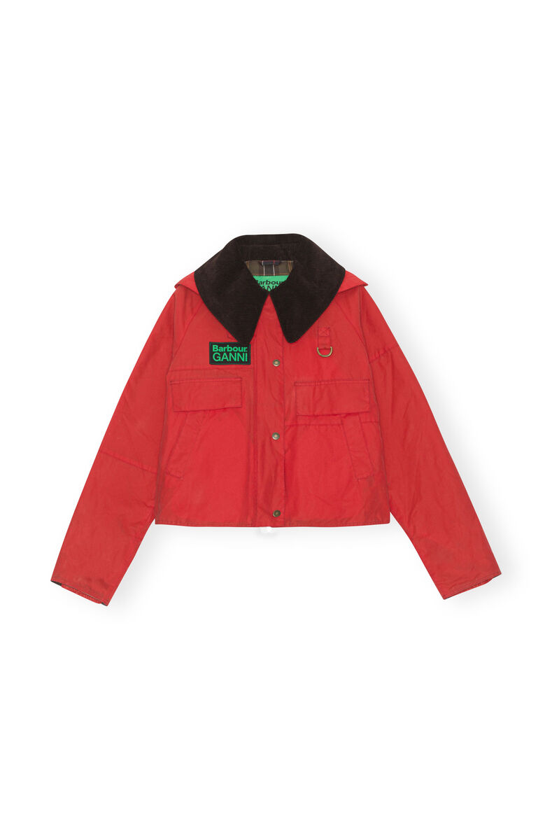 „GANNI X Barbour“-Spey-Jacke, in colour Fiery Red - 1 - GANNI