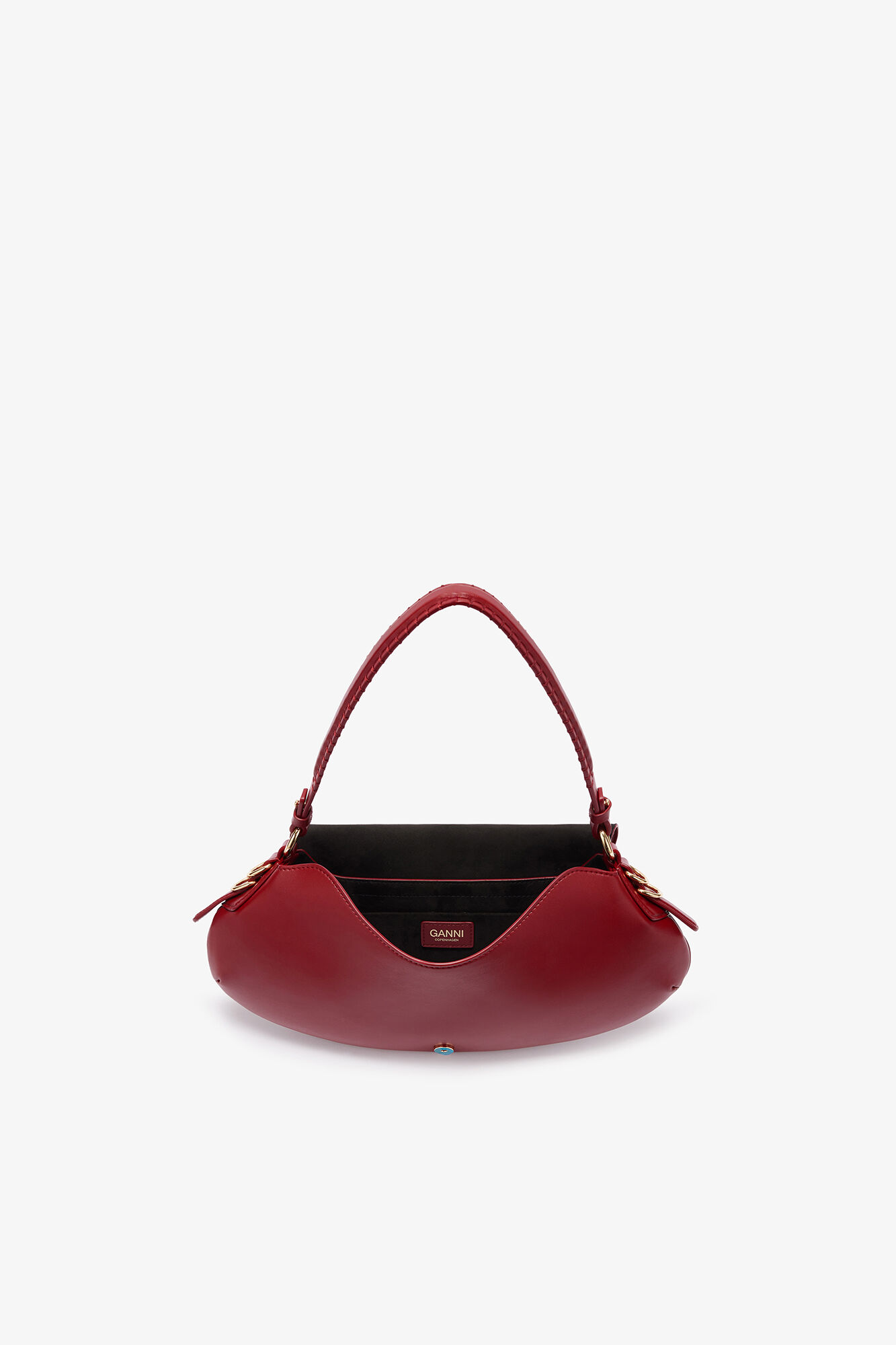 Sac rouge B-Kat, Recycled Leather, in colour Red Dahlia - 3 - GANNI